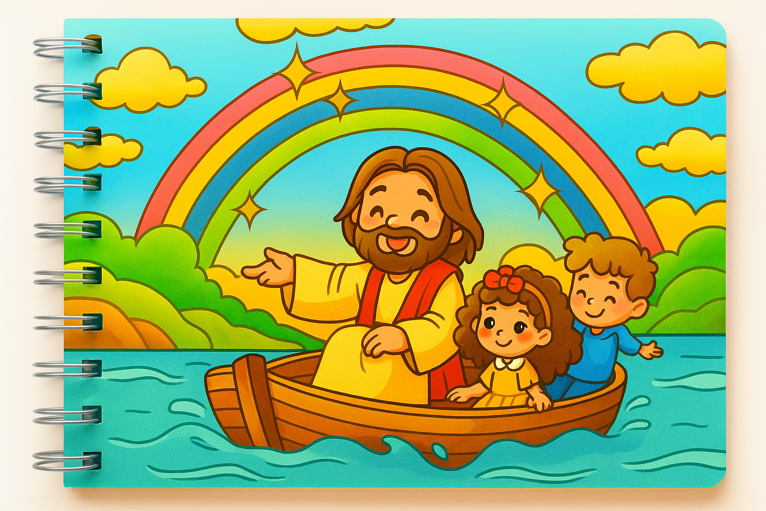 Atividade infantil sobre Jesus e seus amigos