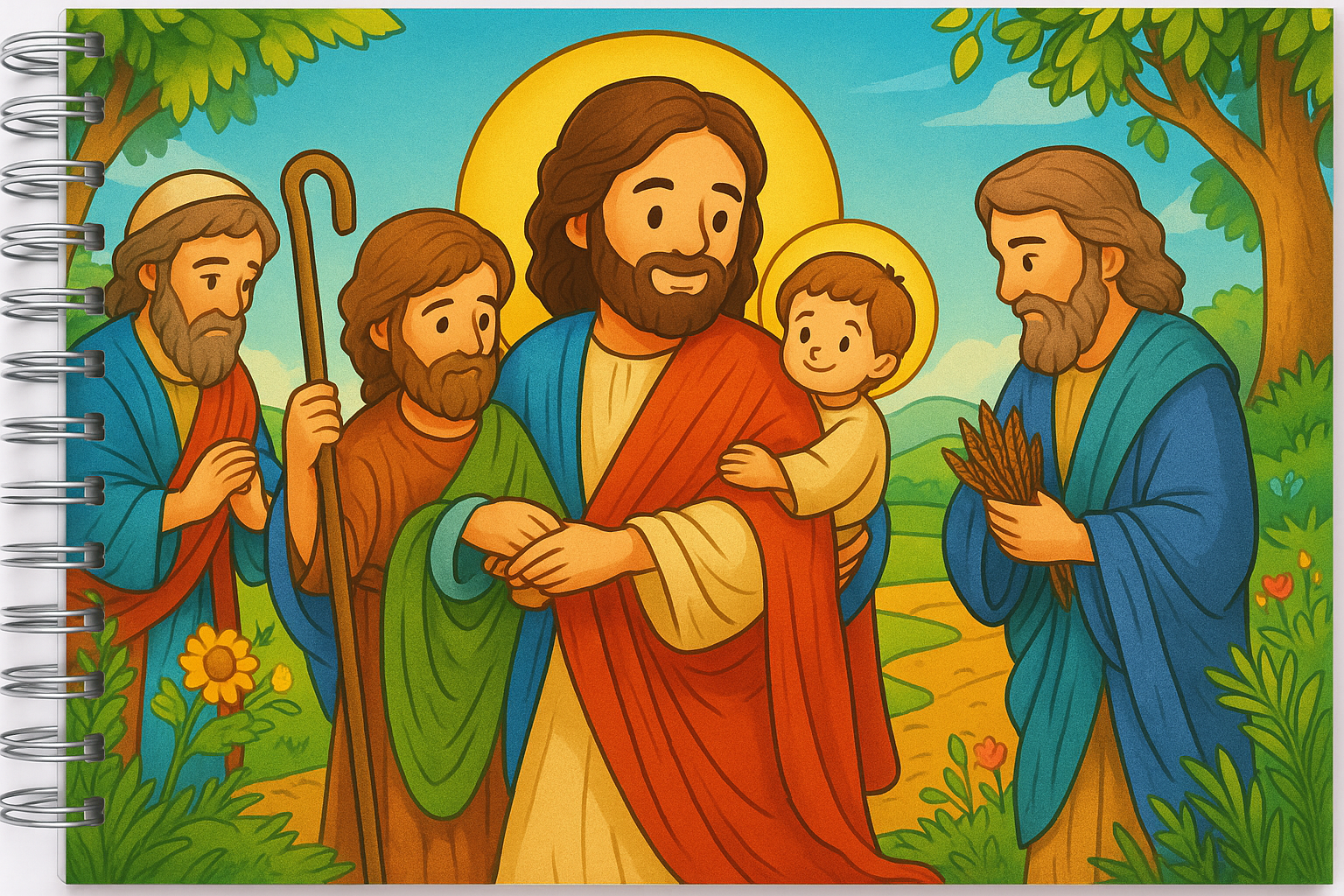 Atividade bíblica sobre Jesus e seus discípulos