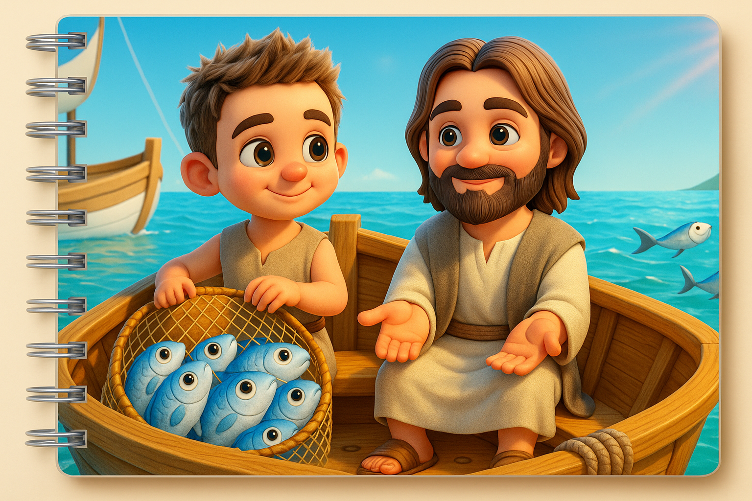 Atividade bíblica infantil sobre Pedro discípulo