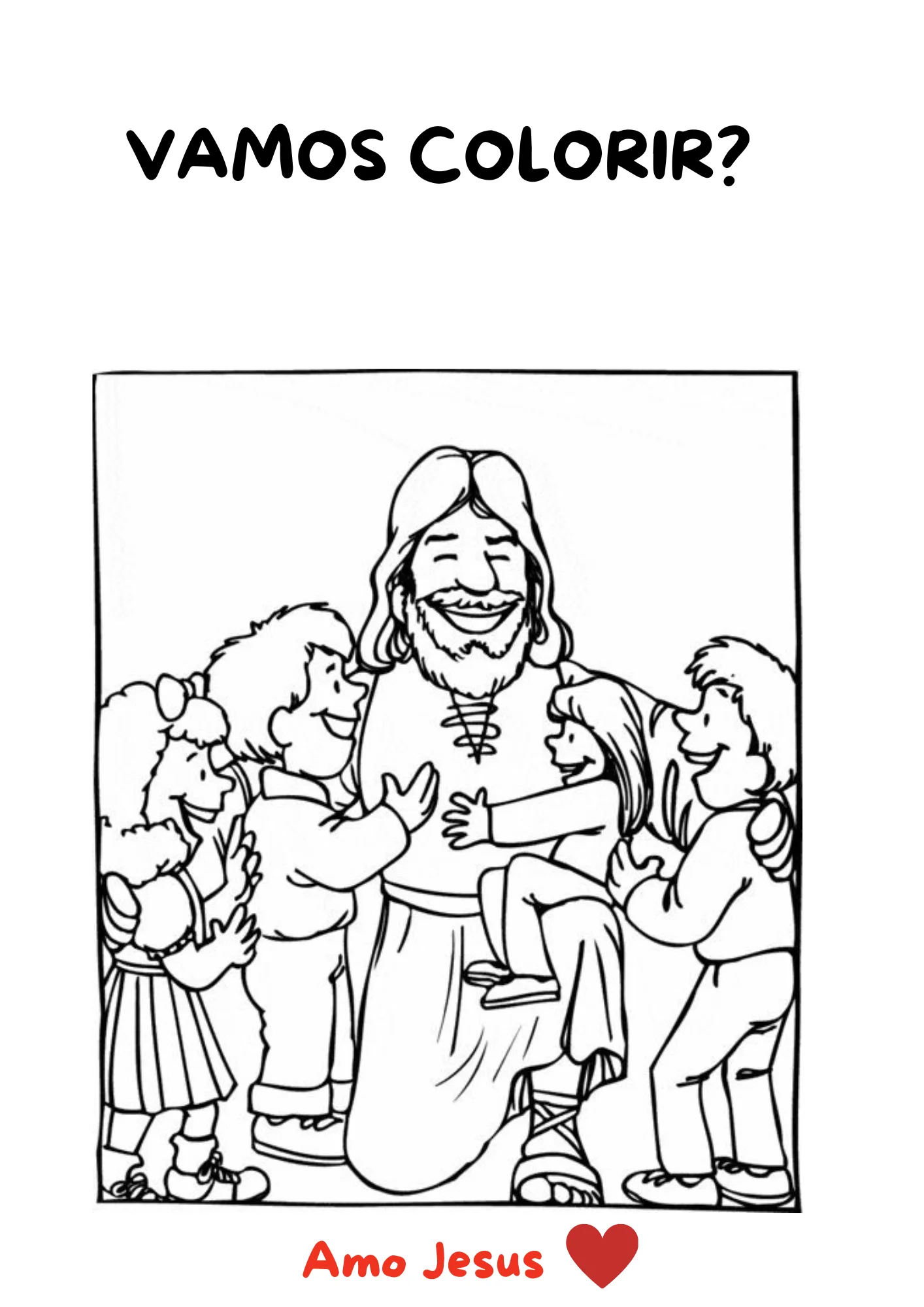 Desenhos bíblicos infantis para colorir